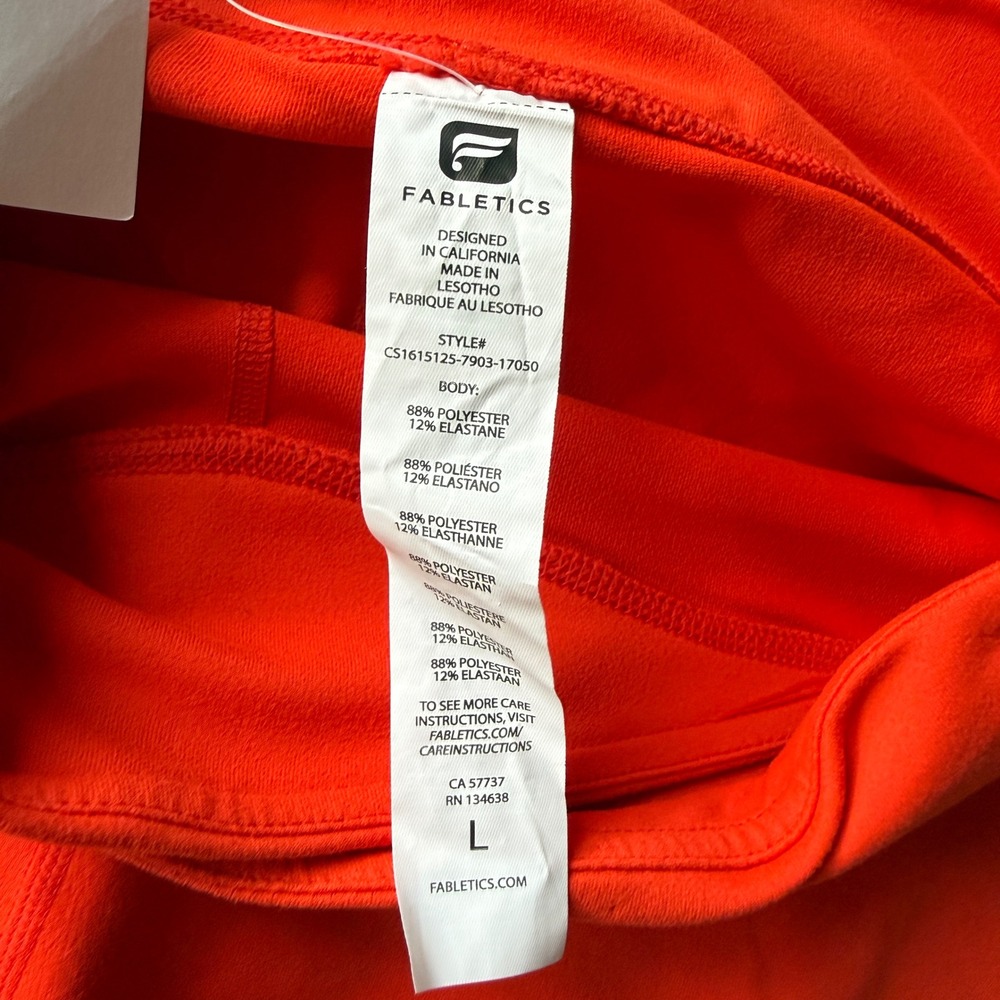 Fabletics Coral Cropped Leggings | Large | NWT | Exercise, Loungewear, Pilates - Picture 5 of 6